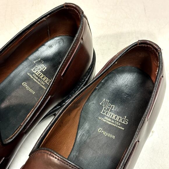 FULLY RESOLED Allen Edmonds Grayson Tassel Loafer Color 8 Shell Cordovan 11 C main image 11